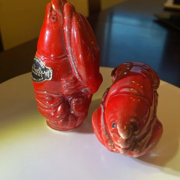 Vintage Brad Keeler of California pottery, Lobsterware Salt and Pepper Shakers - Picture 14 of 14